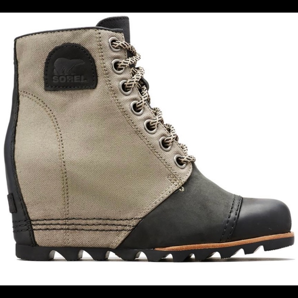 Sorel PDX wedge in black/tan